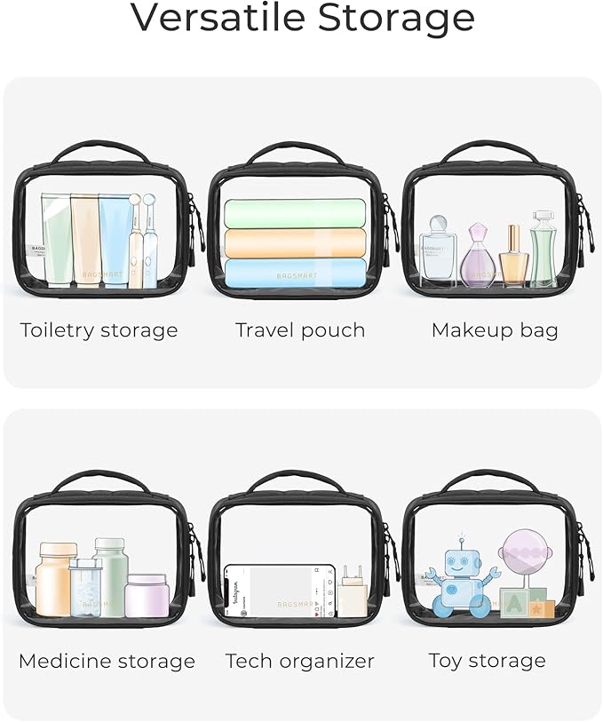 BAGSMART TSA-Approved Clear Toiletry Bag - Image 5