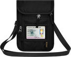 Neck Wallet for Travel, Passport Holder Neck Pouch for Men Women by HOTEMIA