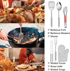 35 Pcs Camping Kitchen Utensil Set Outdoor Kitchen Gear, Outdoor Cooking and - Image 5