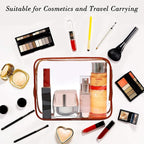 APREUTY Clear Makeup Bags, TSA Approved 6Pcs Cosmetic Makeup Bags Set Clear PVC - Image 2