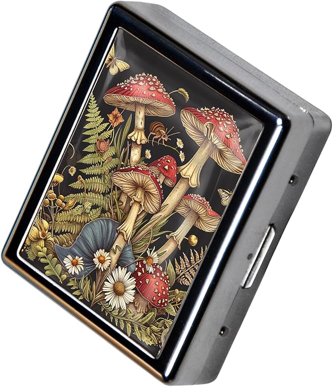 8‑Compartment Metal Pill Box Organizer – Portable Medicine Case 3″×2.6″ | - Image 4
