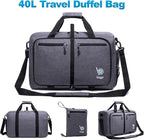 Bago Foldable Duffel Bags for Traveling Women & Men - 40L Sports Packable - Image 8