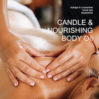 Mini Massage Candle for Body Oil - Portable Warm Oil Candle for Dry Skin Relief & Relaxation, Scented Candles for Women Self Care, Stocking Stuffer Gift - 1.77OZ (Sweet Peach)