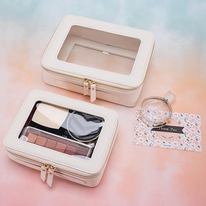 Aveniee Clear Makeup Bag Organizer, Travel Toiletry Bag Cosmetic Case - Image 6