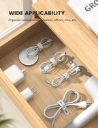 10Pack Silicone Cable Ties Cord Organizer - Image 4