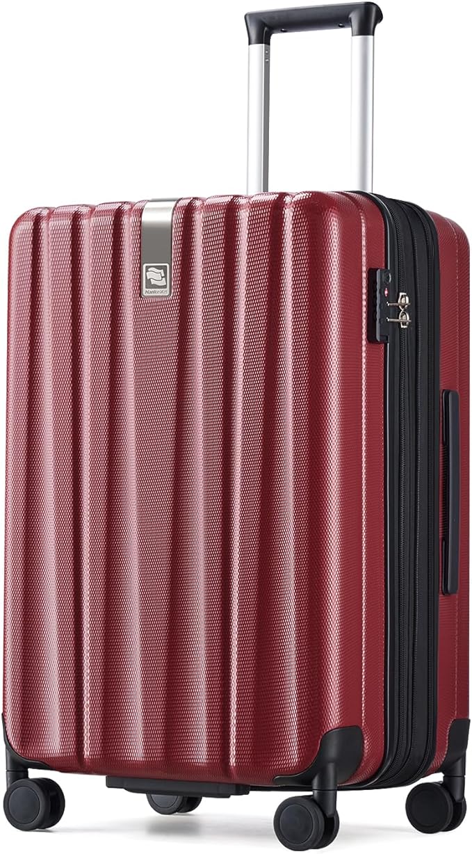 Hanke 24 Inch Expandable Checked Luggage Lightweight PC Hard Case Luggage by Hanke