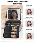Relavel Travel Makeup Bag With LED Mirror - Image 5
