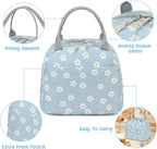 Bluboon Lunch Bag for Women Men Cute Corduroy Lunch Tote Bags Reusable - Image 3