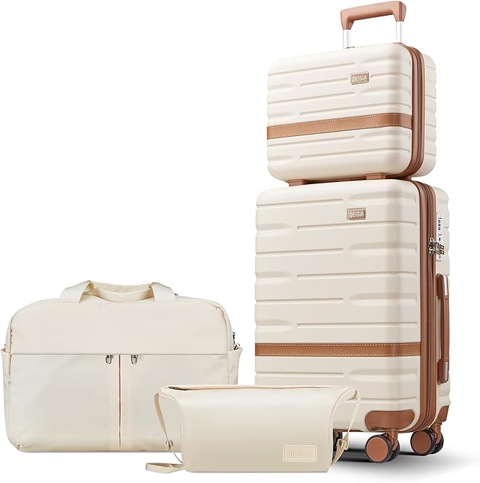 Luggage Sets 3 Piece with TSA Lock Hardside PC+ABS Carry On Suitcase with YKK by Unknown