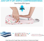 Compression Packing Cubes, Gonex Extensible Storage Mesh Bags Organizers - Image 2