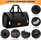 Waterproof Duffel Bag, 50L Roll-top Motorcycle Dry Bag - Image 3