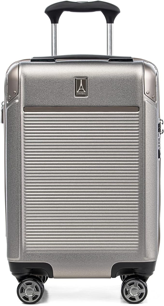 Travelpro Platinum Elite Hardside Expandable Carry on Luggage, 8 Wheel Spinner by Travelpro