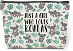 Cute Koala Makeup Bag Koala Gifts Funny Koala Lovers Gift Stuff Decor Travel Toiletry Bag for Women Best Friends Girls Animal Lovers Daughter Sister Coworker Camping Birthday Christmas Retirement