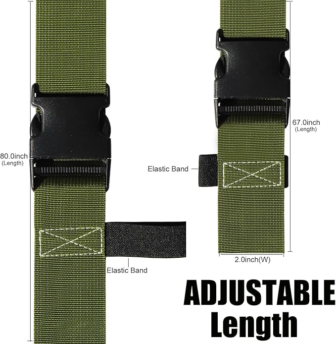 Luggage Straps for Suitcases TSA Approved-2 Pack Bright Personalized Luggage - Image 3