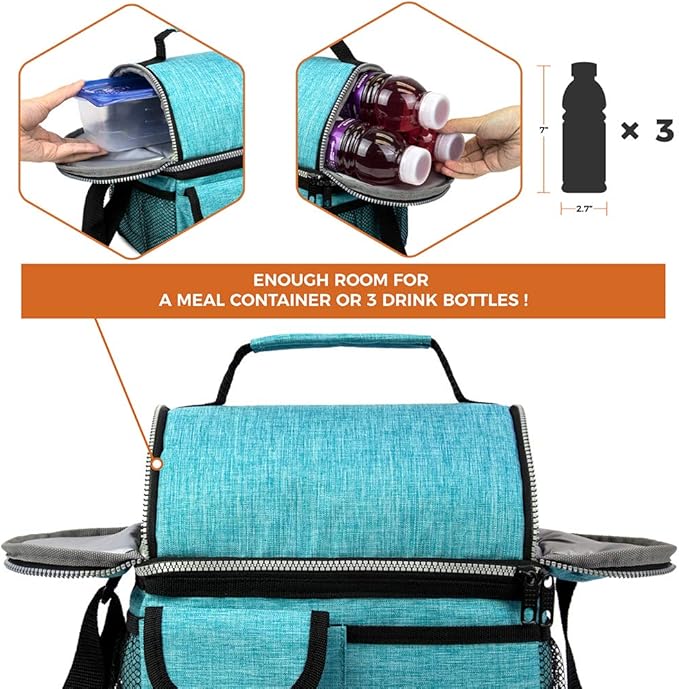 OPUX Lunch Box for Men, Adult Lunch Box Cooler, Insulated Lunch Bag Women - Image 7