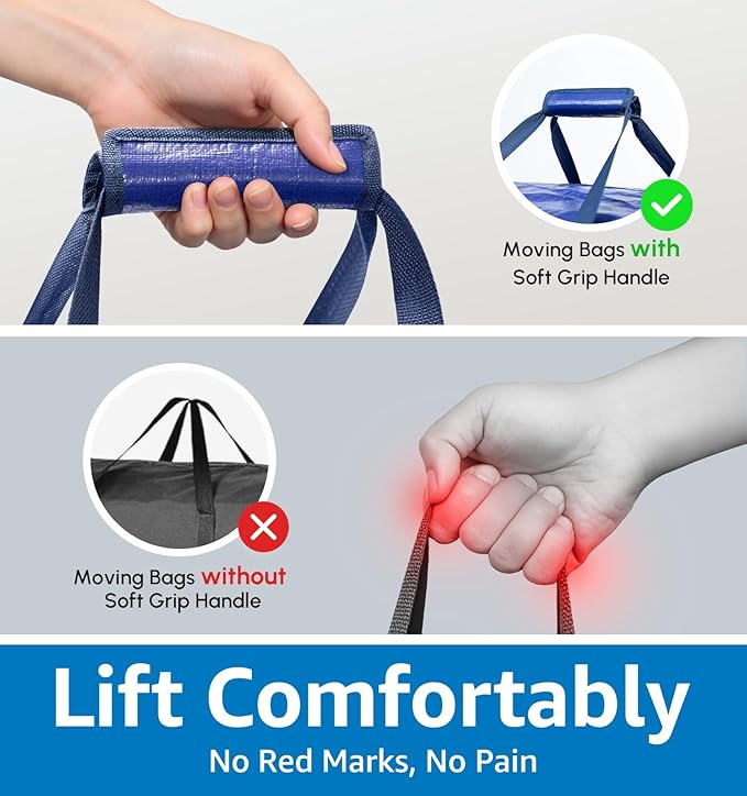 6 Pack Heavy Duty Moving Bags - Image 2