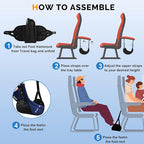 Airplane Foot Hammock, Adjustable Portable Foot Hammock - Image 5