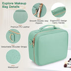 Travel Makeup Bag with LED Mirror, Cosmetic Bags - Image 4
