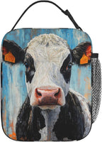 Cow Lunch Box for Kids Aldults, Realistic Animal Reusable Thermal Insulation by cromcu
