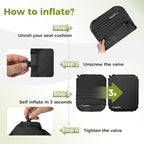 ATEPA Inflatable Stadium Seat Cushion, Self-Inflating Memory Foam Stadium Seats - Image 4