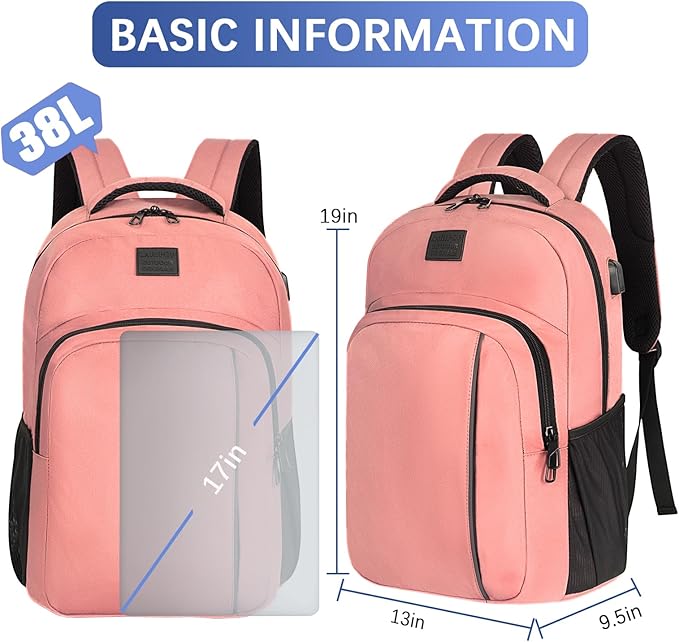 LARIPOP Extra Large Backpack, 17.3 Inch Business Laptop backpack - Image 2