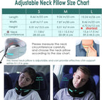 GOLDORANGE Large Travel Pillow Neck Chin Head Support Best Memory Foam Neck - Image 3