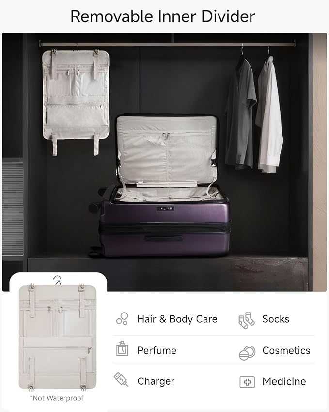 LUGGEX Checked Suitcase Top Opening, FLT Expandable Polycarbonate Hard Shell - Image 7