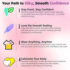 VIKICON Pubic Hair Trimmer Women: Flawless Bikini Trimmer for Women - Waterproof Electric Razor Shaver w/Light for Body Leg Hair Grooming, No Nick Lady's Intimate Shaver - Gifts for Her