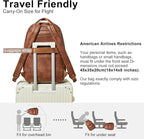 30L Business Laptop Backpack for Women Men, Travel Work Backpack Purse Faux - Image 6