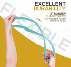 50 Pack New Premium Quality Velvet Hangers Ultra Thin Non Slip Adult Felt Space - Image 8