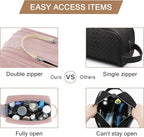 BAGSMART Toiletry Bag for Women, Cosmetic Makeup Bag Organizer, Travel Bag for - Image 4