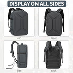 TORIBIO Camera Backpack, Hardshell DSLR Photography Camera Bag, Waterproof Hard - Image 8