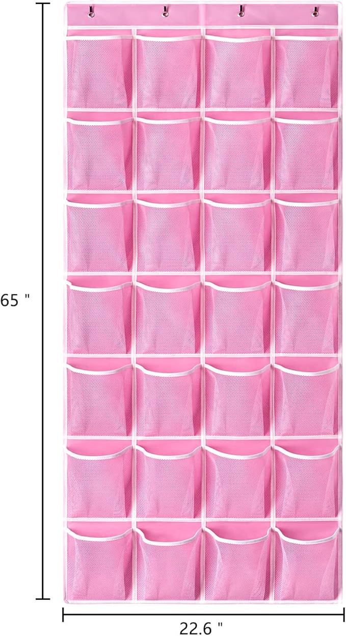 KEEPJOY 28 Pockets Hanging Shoe Organizer, Over the Door Shoe Organizer - Image 2