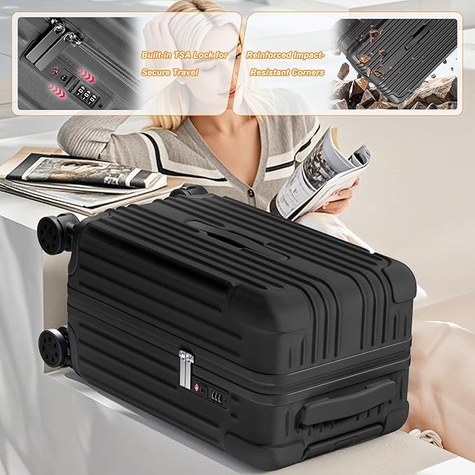 Krute Carry on Luggage 20 Inch Suitcases - Image 7