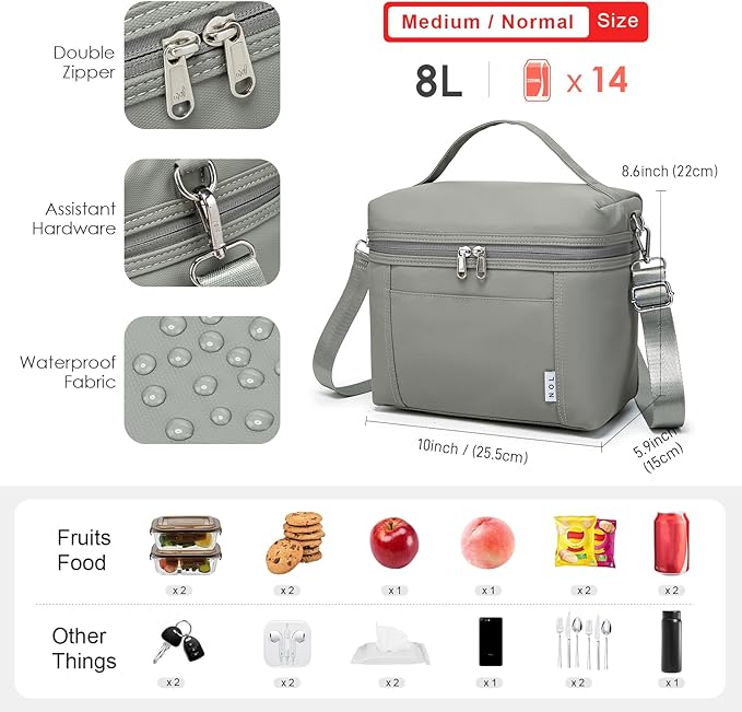 NOL Natural Organic Lifestyle Insulated Lunch Bags - Image 3
