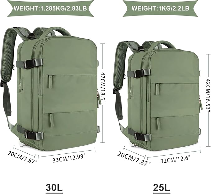 coowoz Travel Backpack For Women Men, Carry On Backpack, Hiking Backpack - Image 2