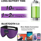 LC-dolida Sleep Headphones, Sleep Mask Bluetooth Wireless Music Eye Mask - Image 3