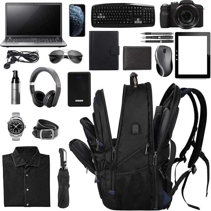 17.3 Laptop Backpack for Men Women, Extra Large Travel laptop Backpack - Image 6