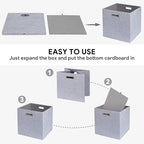 11 Inch Cube Storage Bins for Organization, Fabric Storage Cubes Closet Storage - Image 4