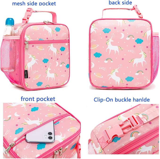 FlowFly Kids Lunch box Insulated Soft Bag Mini Cooler Back to School Thermal - Image 4