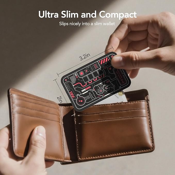 MFish Wallet Tracker Card, GPS Bluetooth Tracker, Air-Tag Works - Image 3