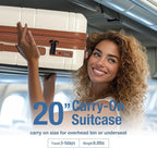 KYME Carry On Luggage 22x14x9 Airline Approved - Image 3