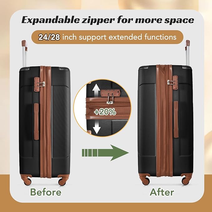 Merax Luggage Sets 2 Piece Suitcases - Image 3