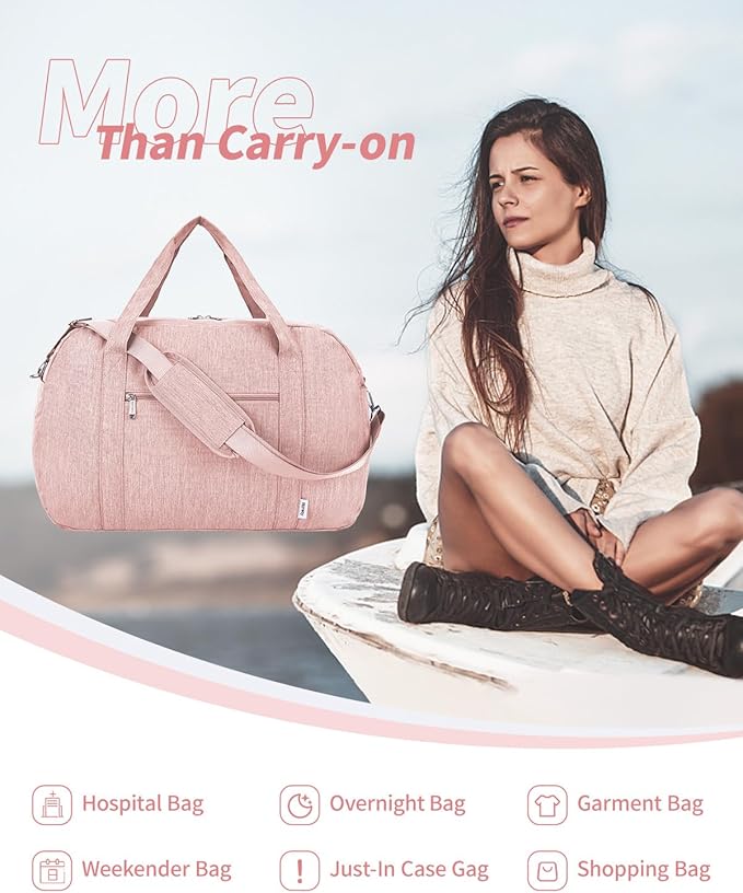 Narwey Carry on Bag 22x14x9 Airlines Approved, Carry on Duffle Bag - Image 8