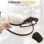 Velvet Felt Stackable Hangers 50 Pack, Non Slip, - Image 6