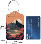 Mount Fuji 2-Pcs Premium Leather Tags - Image 4