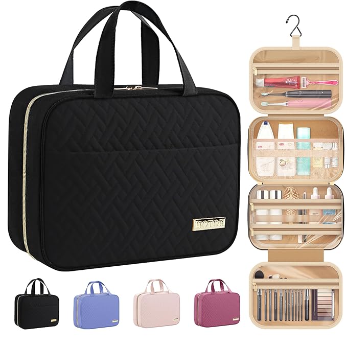 HOTOR Travel Toiletry Bag w/Hanging Hook by HOTOR