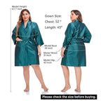 PERFEHAIR Salon Client Gown Robes Cape, Hair Salon Smock for Clients- Kimono Style-(Blue)