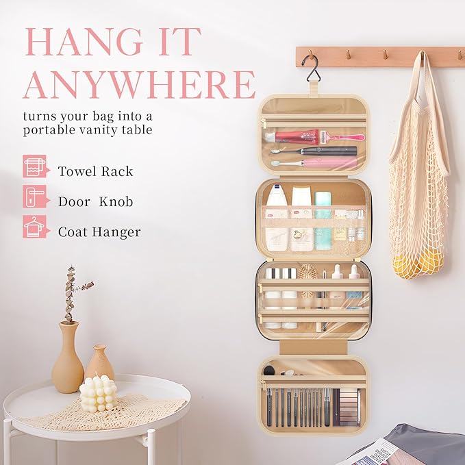 HOTOR Travel Toiletry Bag w/Hanging Hook - Image 4