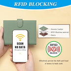 Passport Holder for Travel Women RFID Blocking Genuine Leather Passport Wallet - Image 4